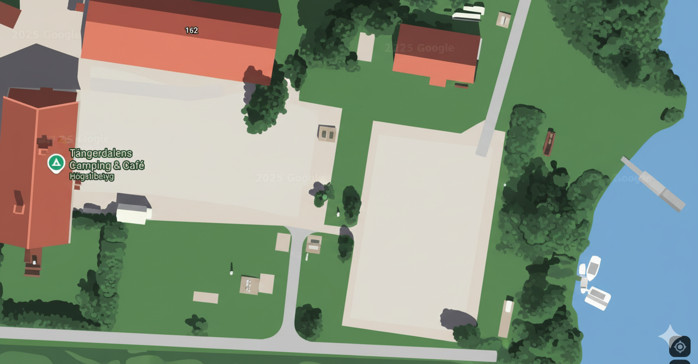 Campingplats mot sjön